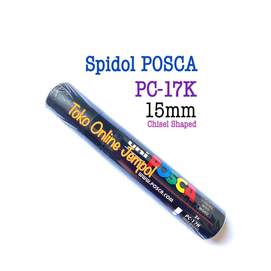 

SALE TERLARIS HITAM 15MM PC-17K SPIDOL POSCA MARKER PEN UNI KACA GLASS ATK0923PC READYY