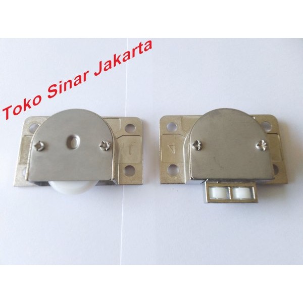 Roda Rel Rell Pintu Lemari Sliding Sleding Geser Dorong Mebel Furniture Besi