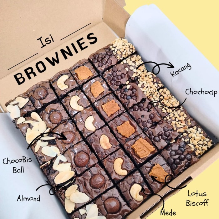 

Hampers Natal Fudgy Brownies Panggang Geendhisweet Dark Coklat Premium