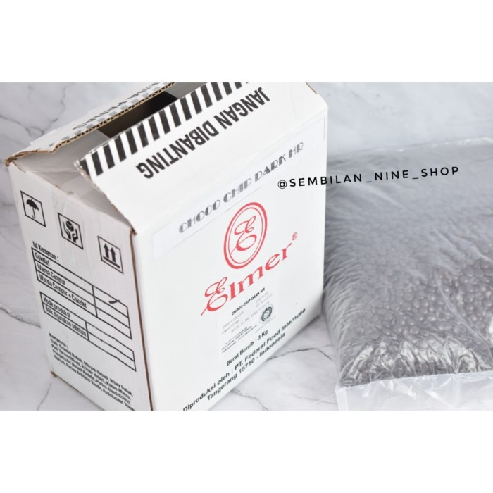 

Elmer Dark Chocolate Chips Half Round 3 Kg Setengah Bulat Mirip Lagie