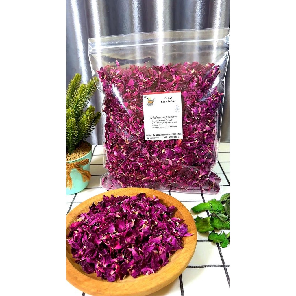 

Dried Rose Petal Bunga Mawar Kering 250 gram