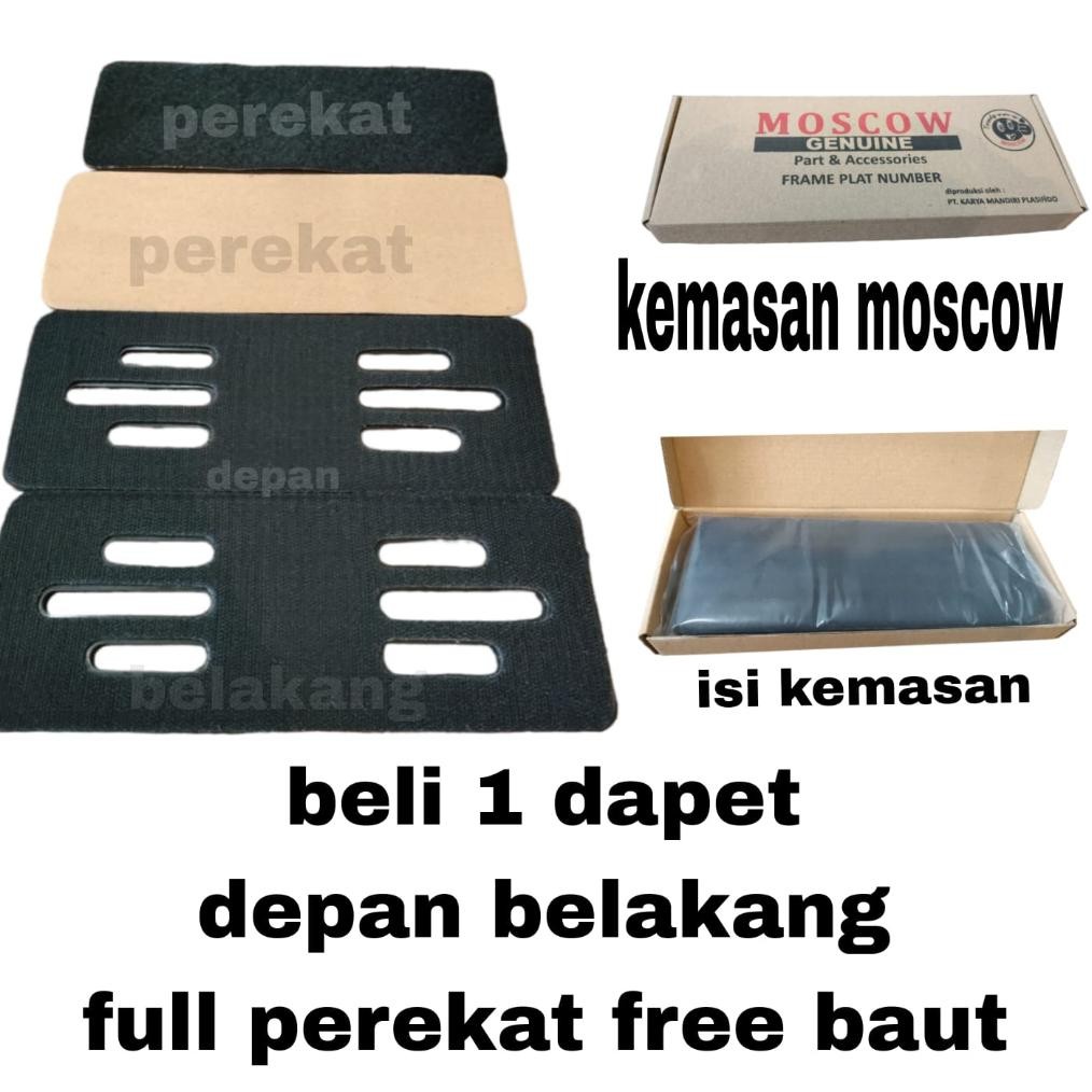 PROMO FRAMELESS  PLAT DUDUKAN PLAT-NOMOR-UNIVERSAL-FRAMELESS-PLAT-NOMOR-1-SET-MOTOR-(-CLEAN-LOOK-)-P