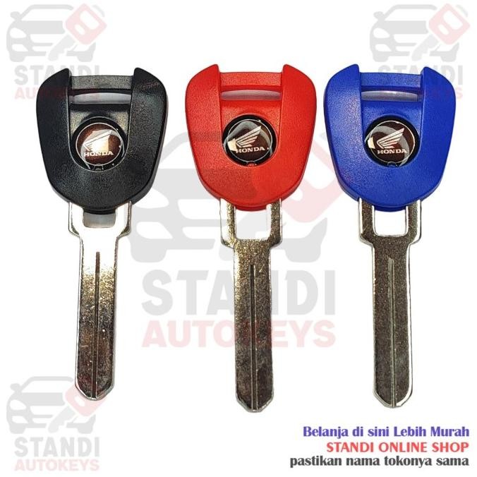 TERBARU KUNCI MOTOR KEY BLANK BAHAN DUPLIKAT HONDA CBR 250 RR TEMPAT CHIP IMMOBILIZER