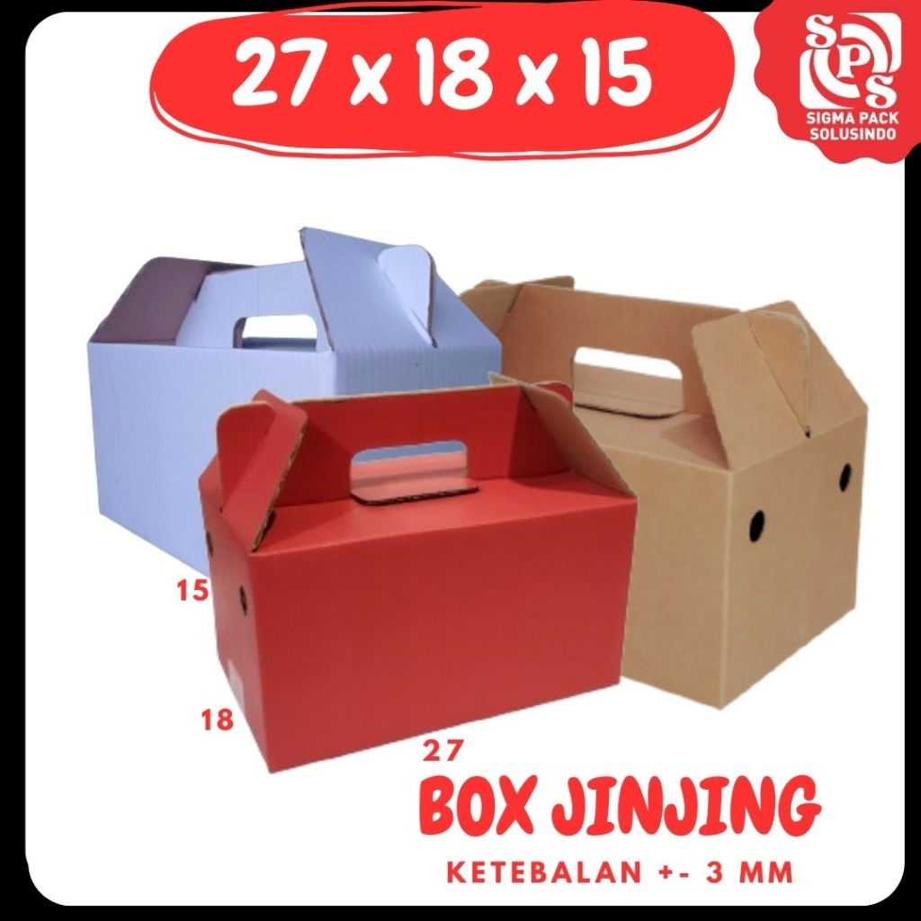 

Kardus Jinjing 27X18X15 Gable Box Hampers Lebaran Ied Mubarok Dus Idul Fitri Lebaran Packing Kotak