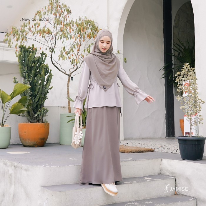 Murah Erissa Dress Gamis 2 in 1 by Jamise Syari Non COD