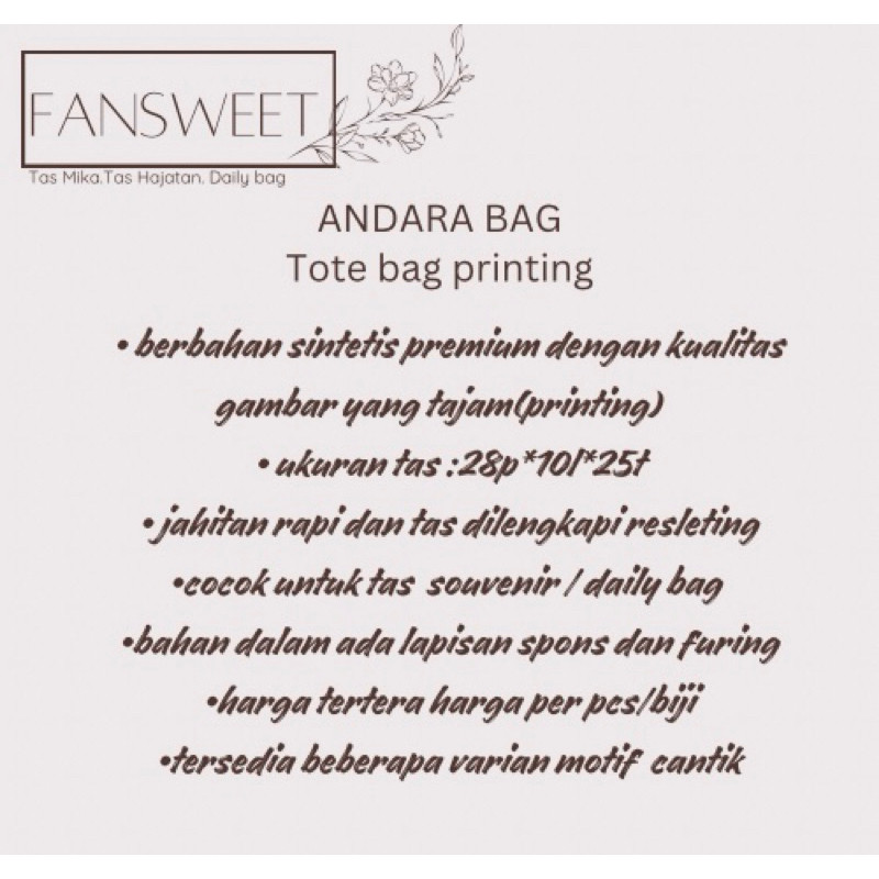 

Tas Tote Bag Handbag Jinjing Hampers Full Printing Lebaran Idul Fitri