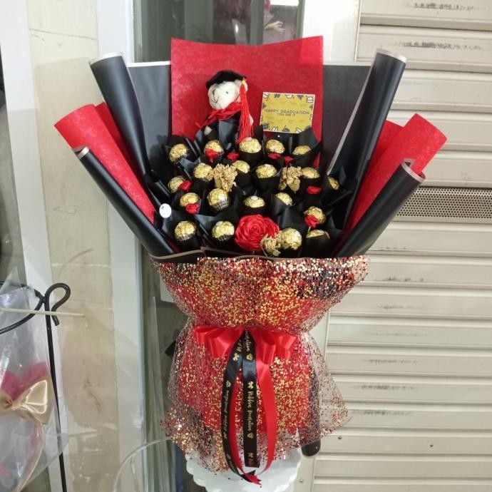 

Ferrero Rocher 16 , Buket Valentine, Coklat Valentine, Kado, Gift