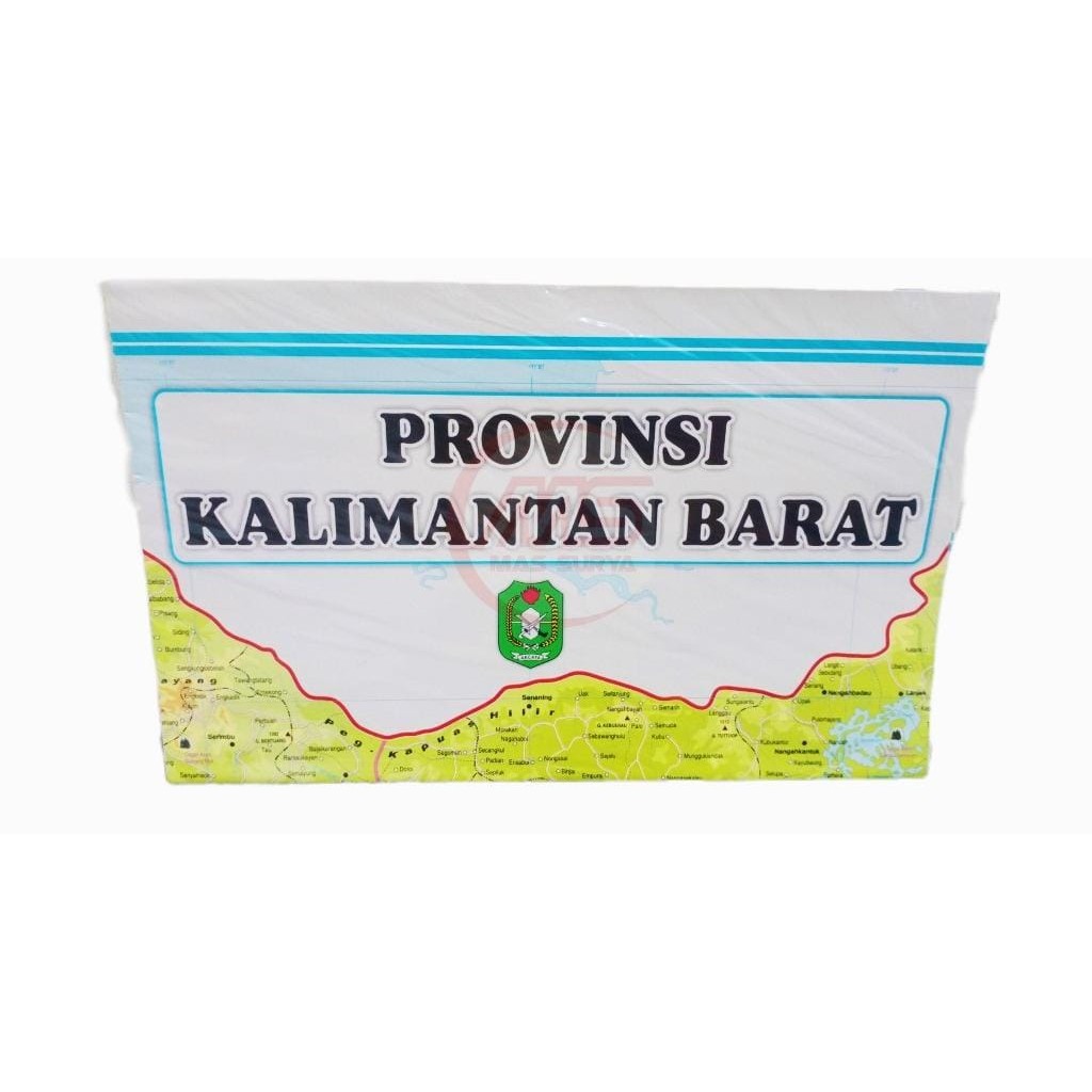 

Peta Lipat Provinsi Kalimantan Barat Ukuran 102x72 cm