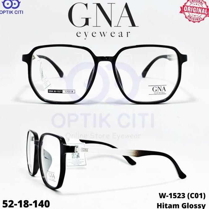 SALE Frame Kacamata Pria Wanita Kotak GNA 1523 Eyewear Original