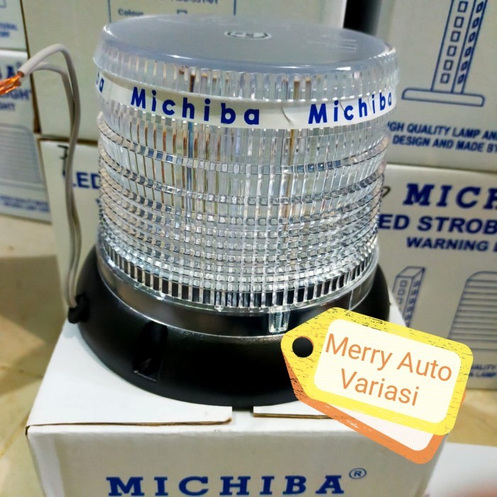 Lampu Rotari Michiba Hijau 12-24 volt 13cm