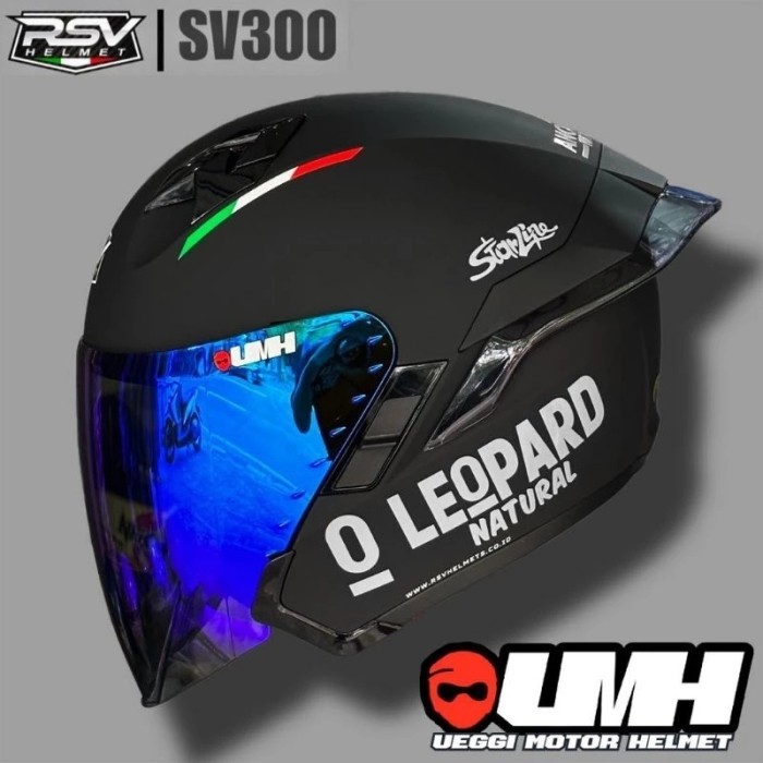 Helm Rsv Sv300 Solid Double Visor Stiker Leopard