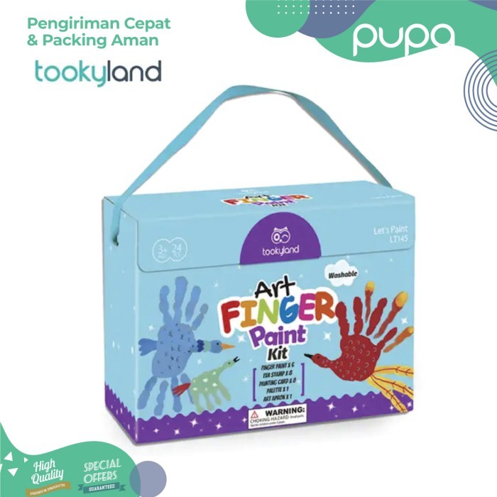 

TERLARIS! TookyLand - Washable Art Finger Paint / Cat Seni Tangan Anak Non-toxic
