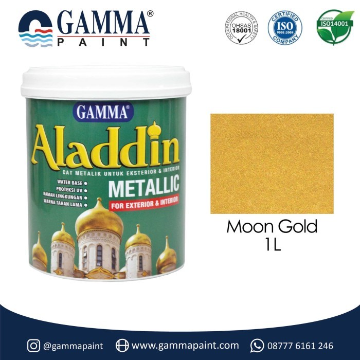 

Aladdin Metallic - Moon Gold - Cat Emas 1L