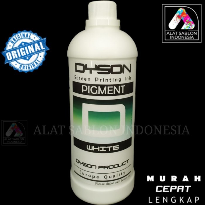 

PROMO! BIANG WARNA SABLON PUTIH PIGMEN WHITE DYSON 1KG