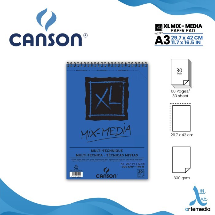 

HARGA DISKON Canson XL Mixed Media Sketchbook Wirebound Buku Sketsa