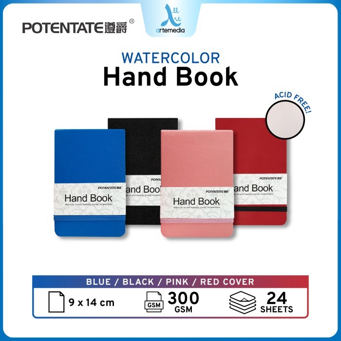 

HRG DISKON Kertas Cat Air Potentate Handbook 9x14cm Watercolor Hard Cover Book