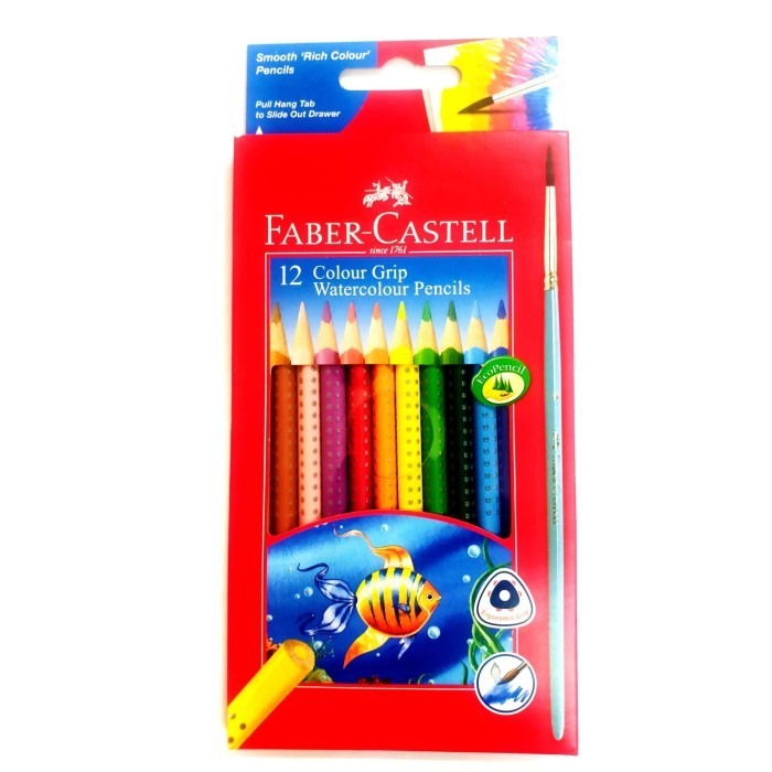 

HOT PROMO Faber Castell Castel Colour Grip Pensil Warna Anak TK isi 12