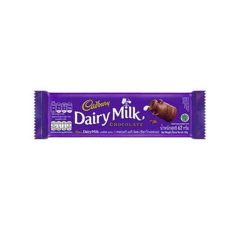 

Cadbury Dairy Milk Chocolate 62Gr/Pcs