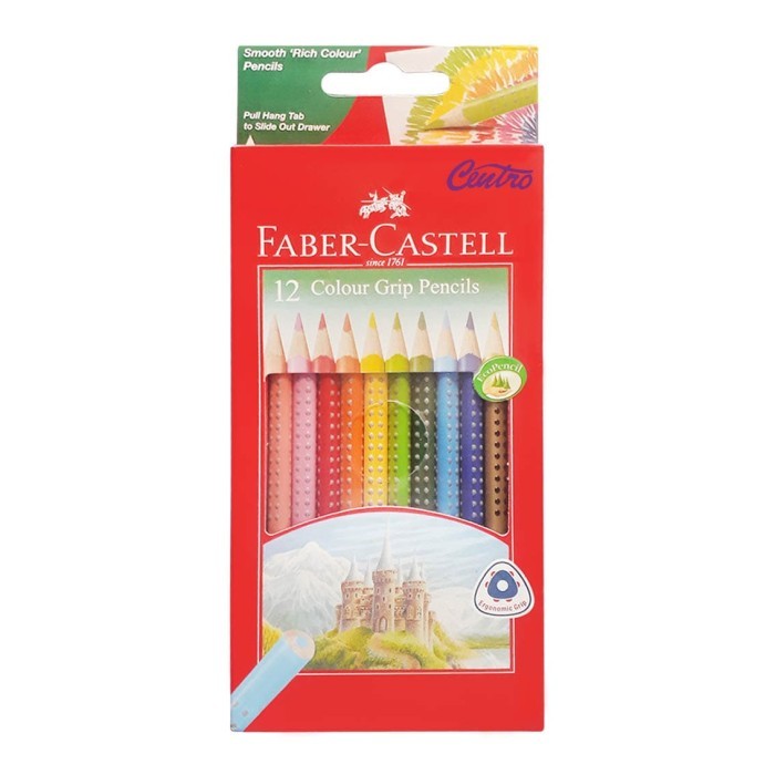 

HARGA DISKON Faber Castell Colour Pencils Grip Dot Pensil Warna Anak PG TK isi 12