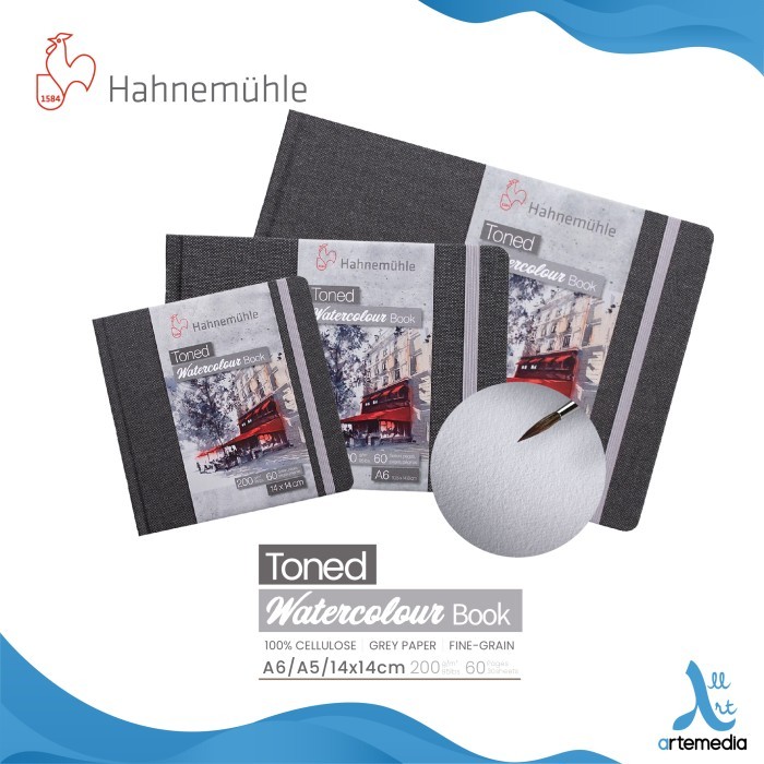 

HRG DISKON Kertas Cat Air Hahnemuhle Grey Toned Watercolor Paper Sketchbook