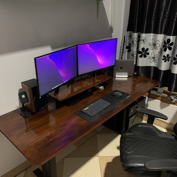 

TERMURAH - Desk Shelf Stand Monitor Asli Jati