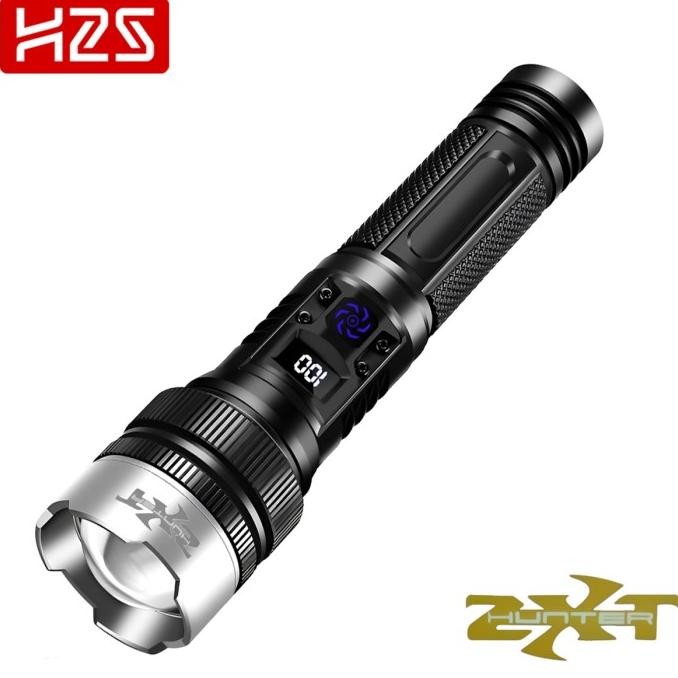 Senter Cas LED Laser Zoom In Out 3 Mode WH-911 Waterproof IPX4