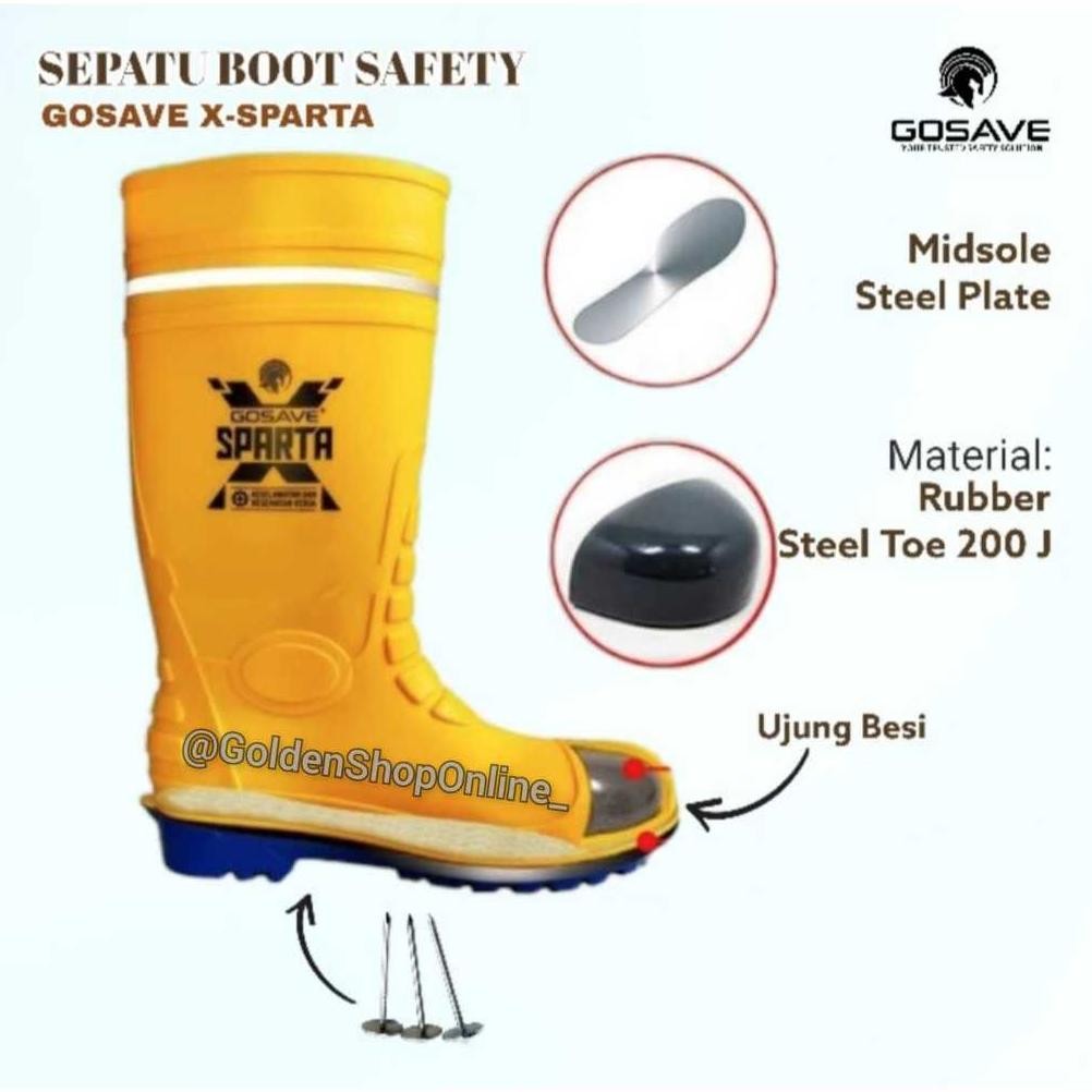Ow42 Gosave Sepatu Safety Boots Sparta - X Hemat