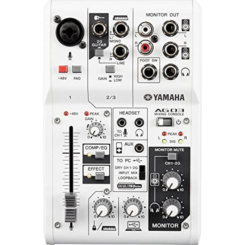Sale Yamaha Ag03 Ag 03 Ag-03 Mixer 3 Channel With Usb Audio Interface