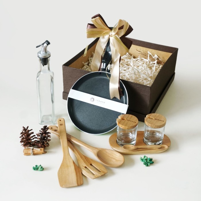 Budling Dekayu - Art Cooking Set Utensil Set Spatula Sutil Kayu