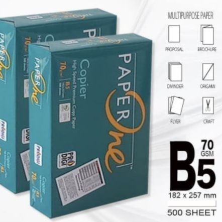

Paperone B5 70 Gr - Termurah! Kertas Fotocopy Print Paperone B5 / Rim