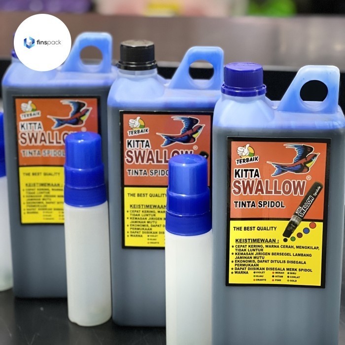 

Tinta Karung Permanen Swallow Hitam/ Biru/ Merah/ Ungu Free Botol Spidol