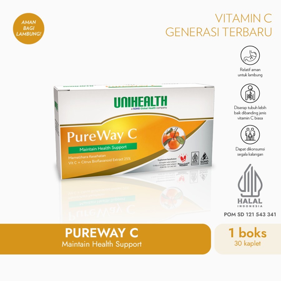 Unihealth PureWay C vitamin C Generasi Terbaru