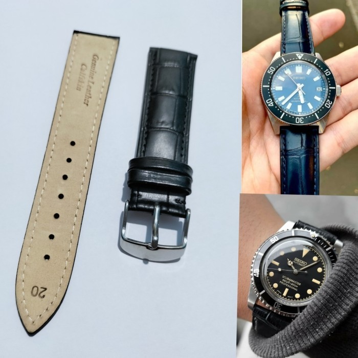 Strap Tali Jam Tangan Kulit Seiko Sport Original