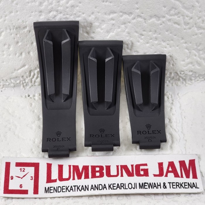 BISA E-KATALOG AKSESORIS OYSTERFLEX BLACK RUBBER STRAP FOR ROLEX 20mm