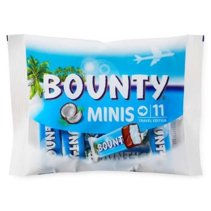 

BOUNTY Minis Chocolate 333 Gram Isi 11 Pcs (Made in Netherlands)