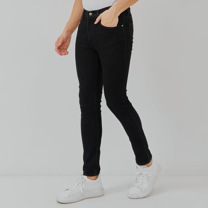 Original PAULMAY Celana Panjang Jeans Pria Slim Fit - Black