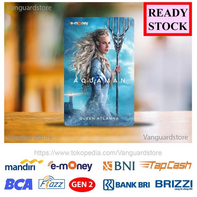 Produk Baru!! KARTU EMONEY ETOOL BCA BNI MANDIRI BRI Mera & Aquaman - 1 SISI