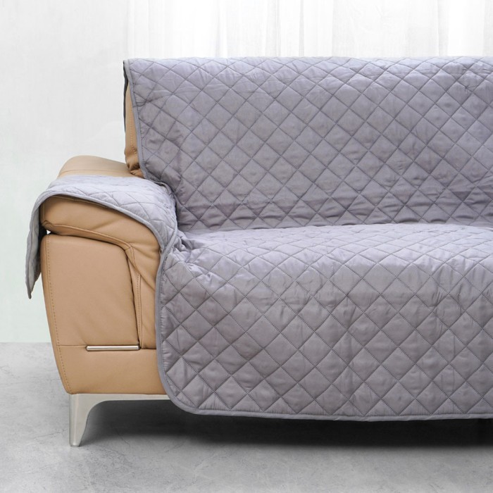 INFORMA - INFORMA SARUNG PELINDUNG SOFA 2 DUDUKAN - ABU-ABU