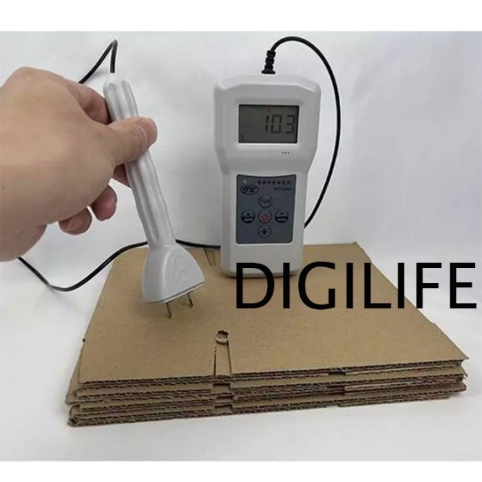 

Carton Paper Moisture Meter MS7200+ MC Tester Kertas Karton Range 0-95% MS7200 Pin Cardboard Textile