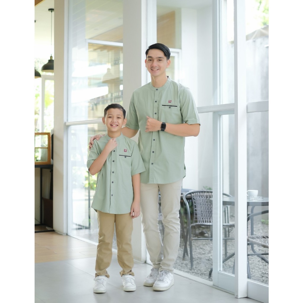 Belanja Terlaris Baju Koko Cople Ayah Dan Anak Laki2-Baju Muslim Ayah - Baju Muslim Anak - Baju