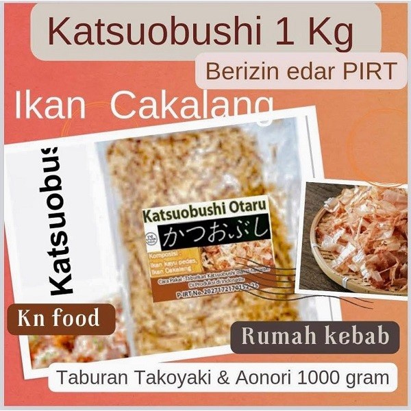 

KATSUOBUSHI IKAN CAKALANG ASAP KHAS JEPANG TAKOYAKI JEPANG 1000 GRAM