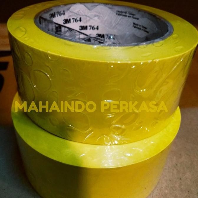 

3M 764 VINYL LAKBAN LANTAI FLOOR MARKING TAPE KUNING 2" X 33 METER ASLI