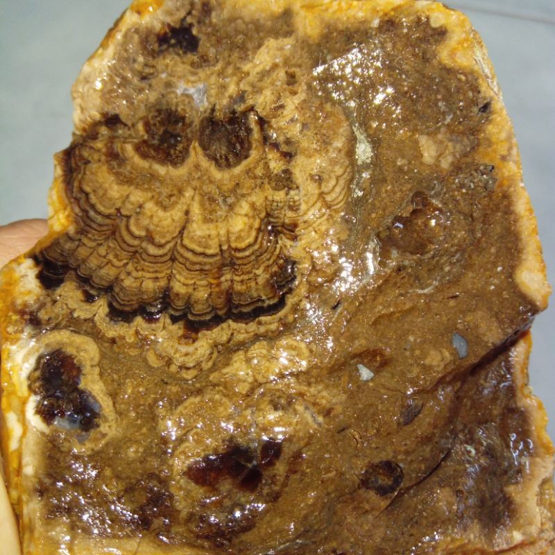 Original Batu Badar Emas Motif Unik Antik