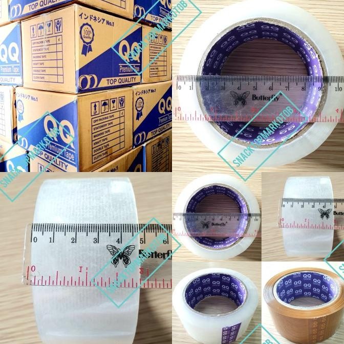 

LAKBAN BENING/COKLAT QQ TAPE 2INCH(48MM) 90YARDS TERJAMIN TOP PER DUS ASLI