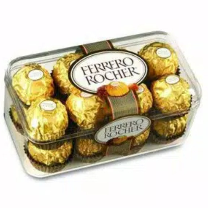 

Ferrero Rocher Chocolate T-16 200gr coklat bulat