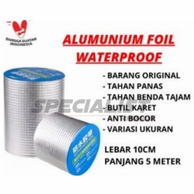 

ISOLASI AJAIB TAHAN AIR - LAKBAN ANTI BOCOR ALUMINIUM WATERPROOF 20CM ASLI