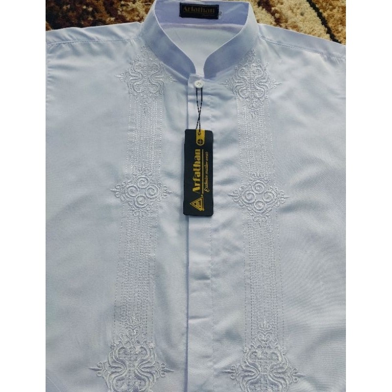 Koko Anak Bju Kancing Lakilaki Dewasa Lengan Panjang Pendek Madinah Pakaian Kaos Kerah Tpa Hams Peng