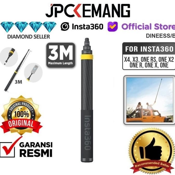 Insta360 Extended Edition 3M Selfie Stick New Version Insta 360 Resmi