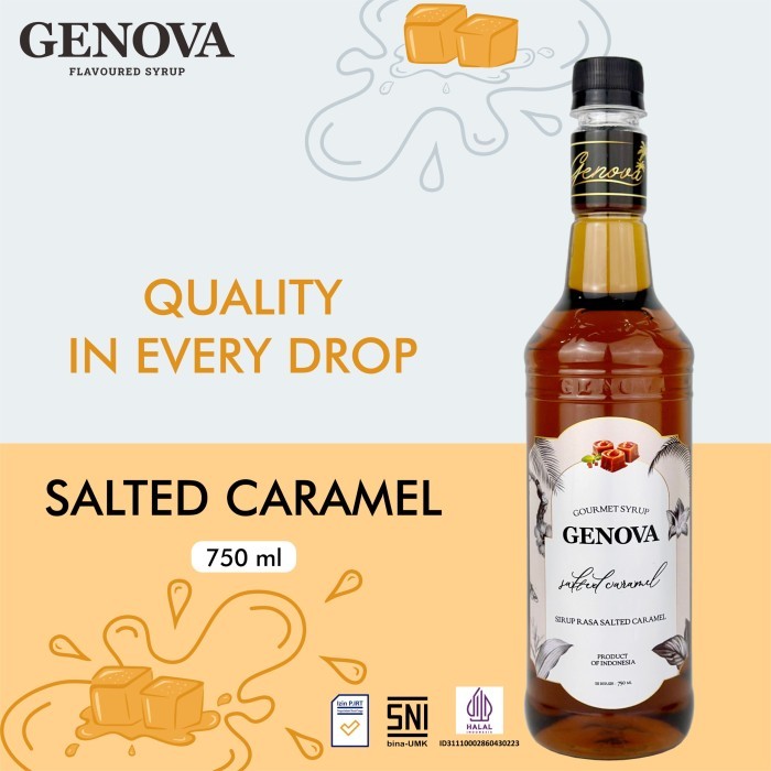

GENOVA Salt Caramel Syrup 750 ml