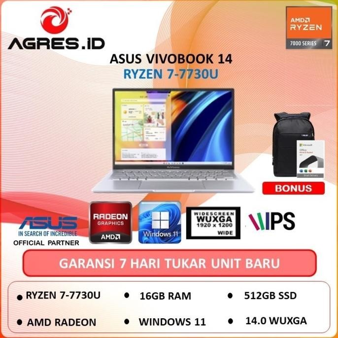 Asus Vivobook 14 M1405Ya Ryzen 7-7730U 16Gb 512Gb W11 14" Ips